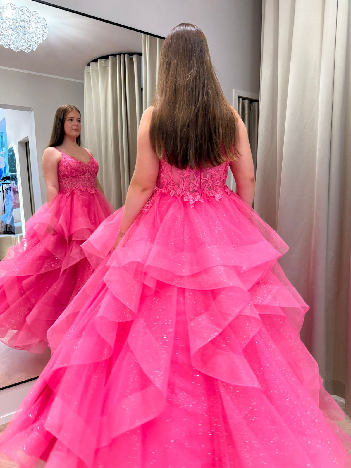 VANHOJENTANSSIMEKKO U6111P-STARLITE BARBIEPINK