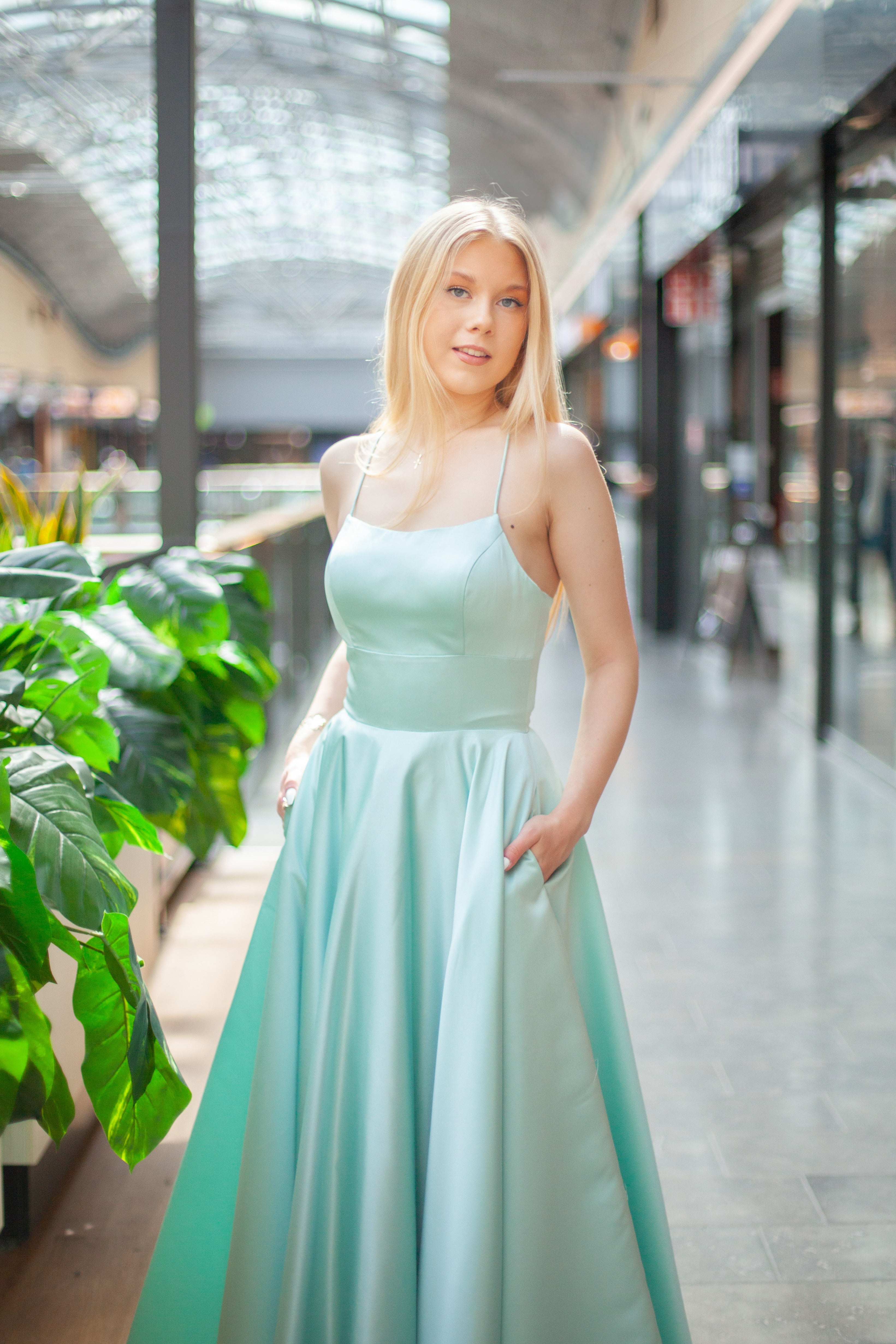 VANHOJENTANSSIMEKKO H5007PS-SATIN MINT