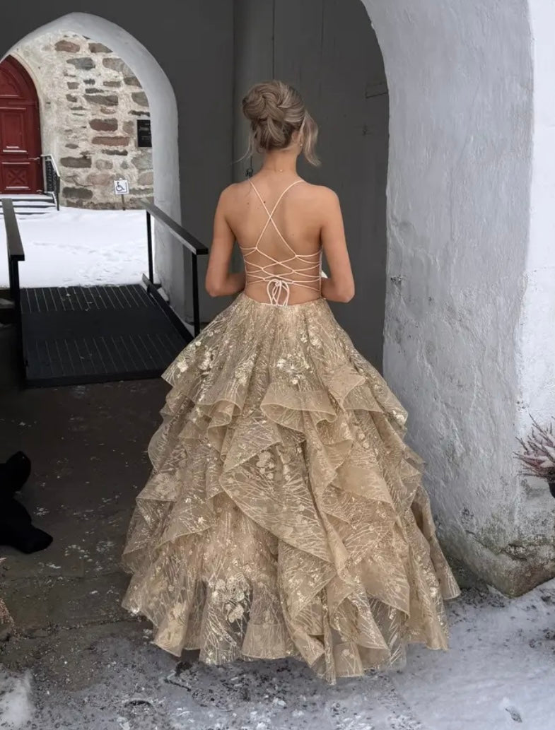 VANHOJENTANSSIMEKKO "LINNEA" U4709P-LIMITED GOLD