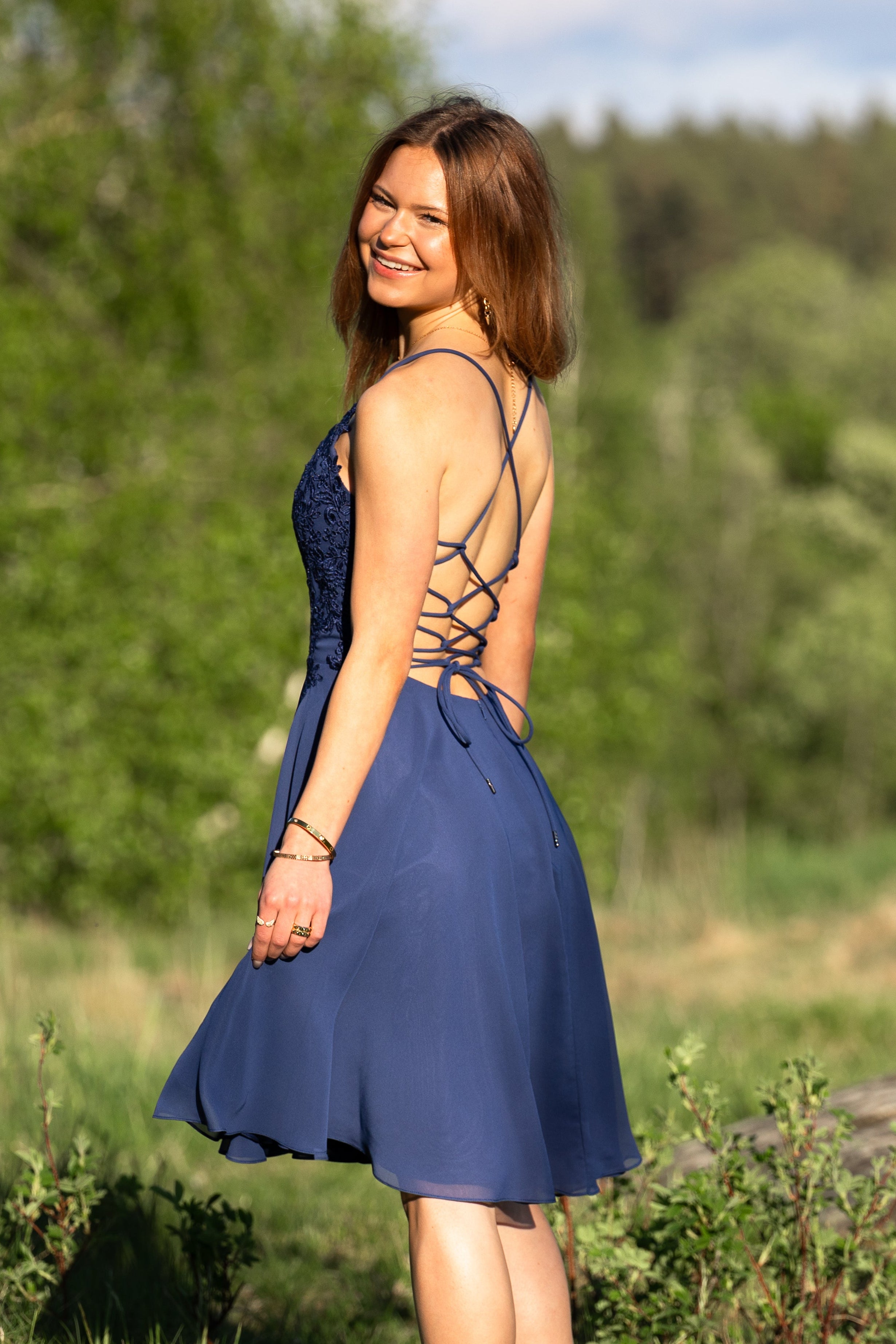 JUHLAMEKKO H4619S-CHIFFON MIDNIGHT