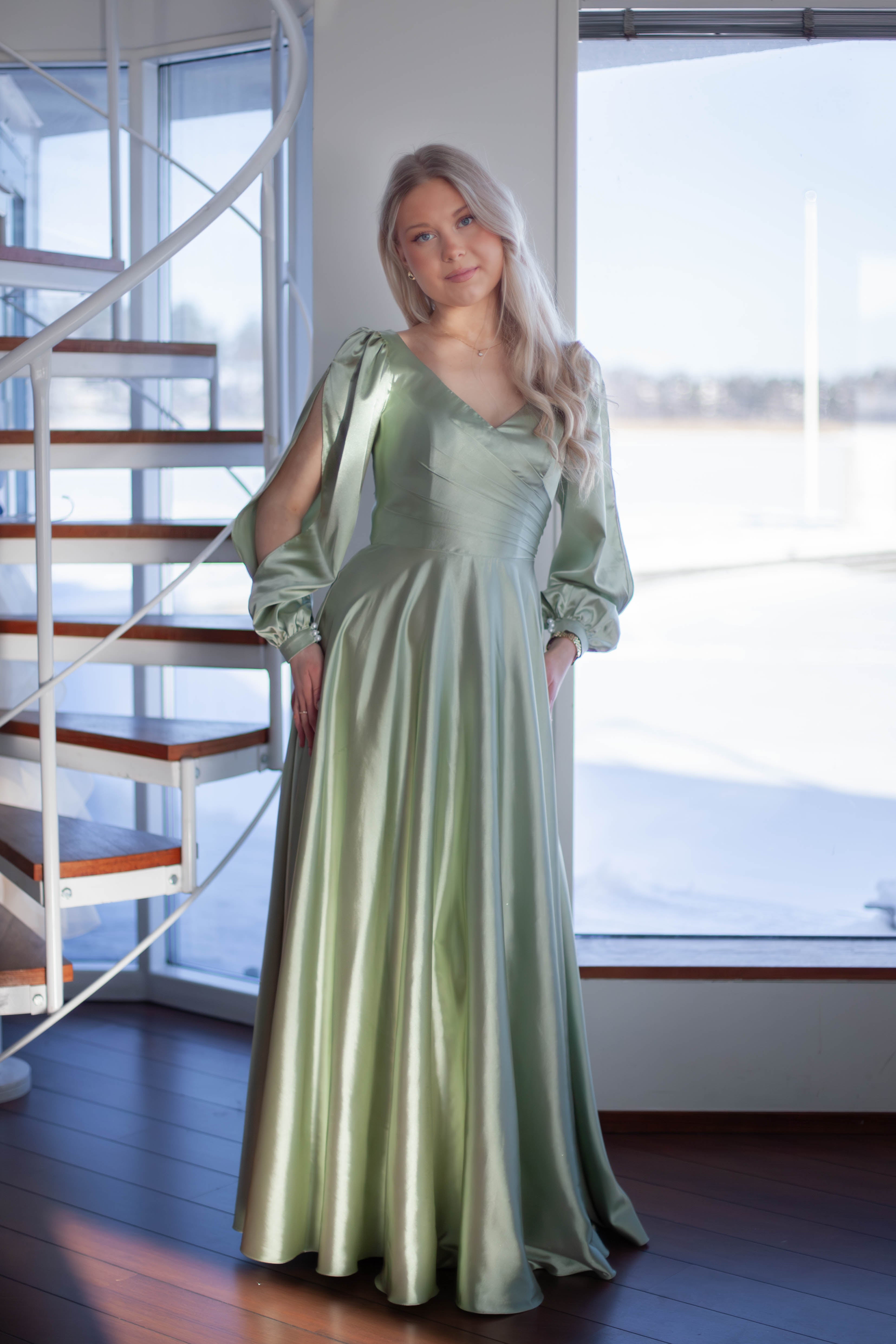ILTAPUKU H4881L-SILKSATIN LIGHT OLIVE