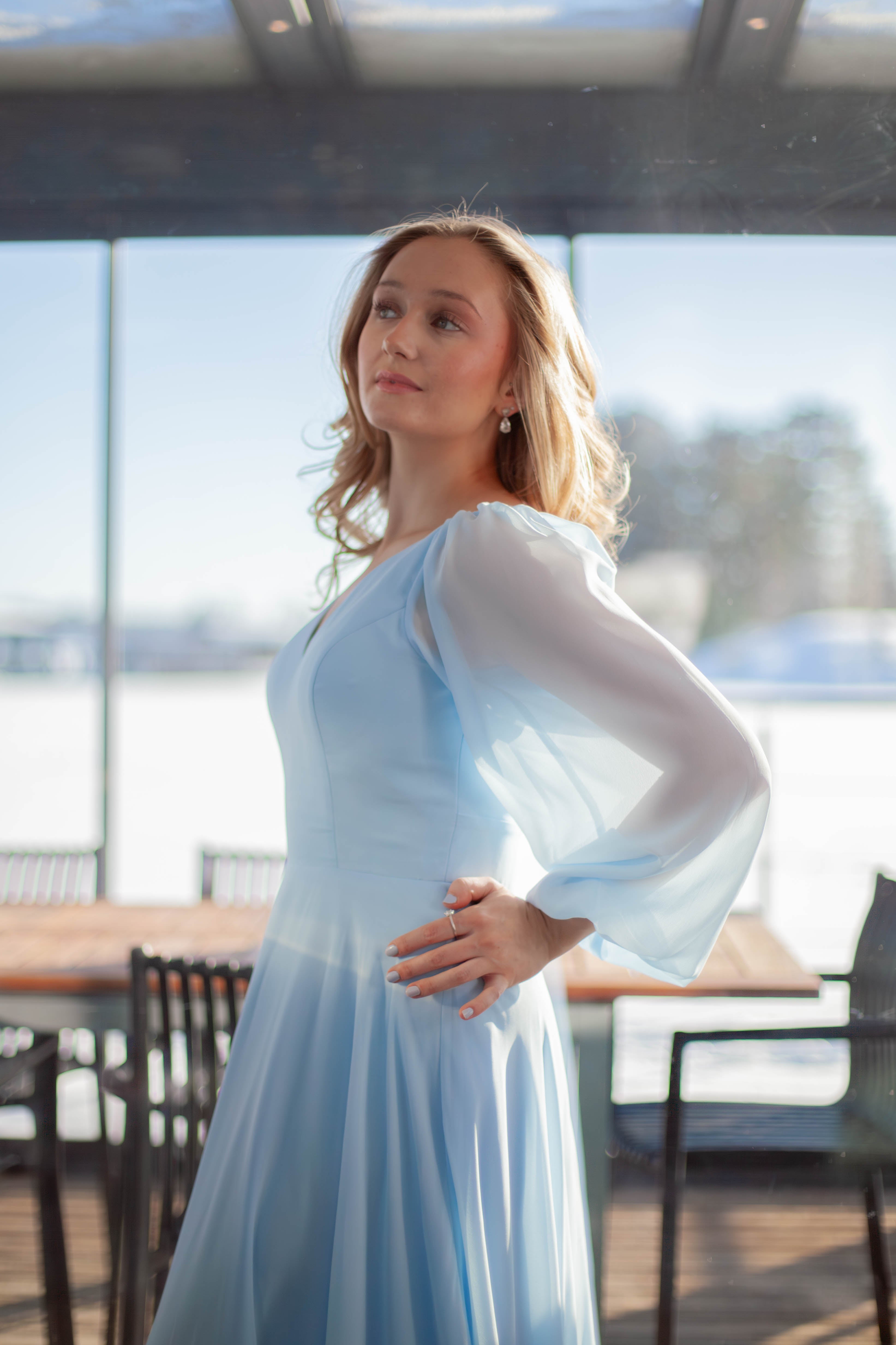 ILTAPUKU H4512L-CHIFFON ICEBLUE