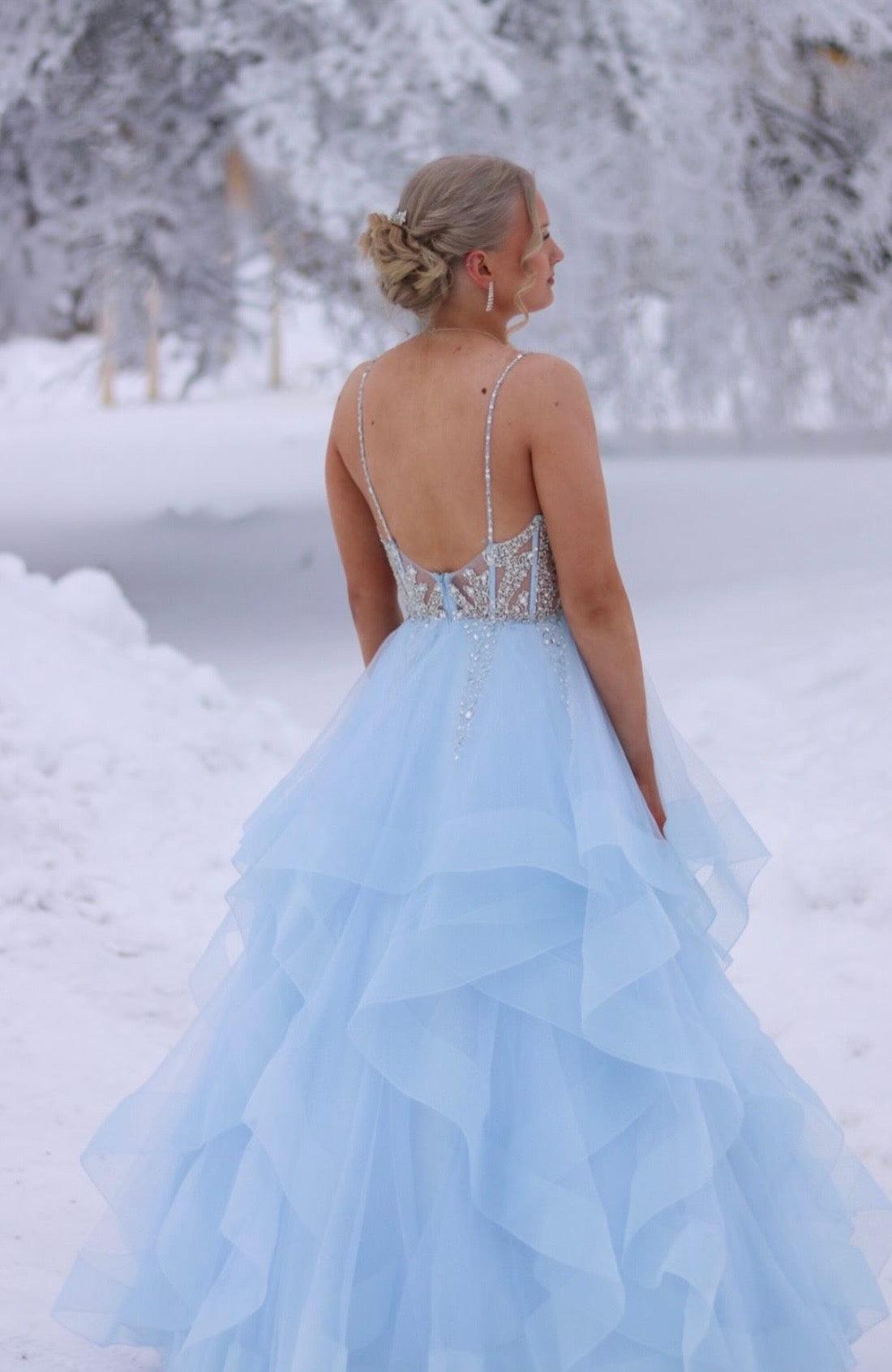 VANHOJENTANSSIMEKKO H4452P-SPECIAL ICEBLUE