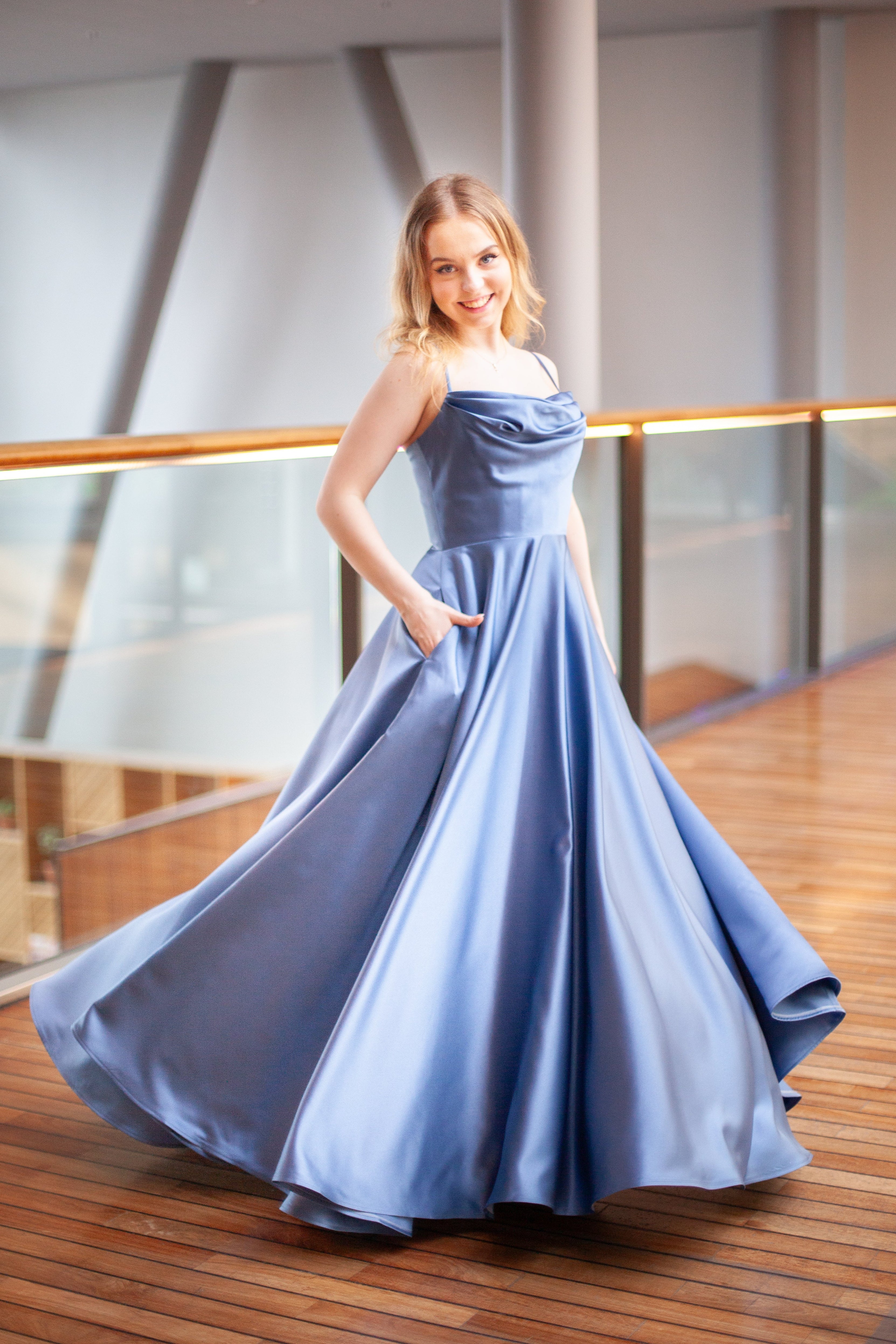 VANHOJENTANSSIMEKKO H4643P-AURORA STEEL BLUE