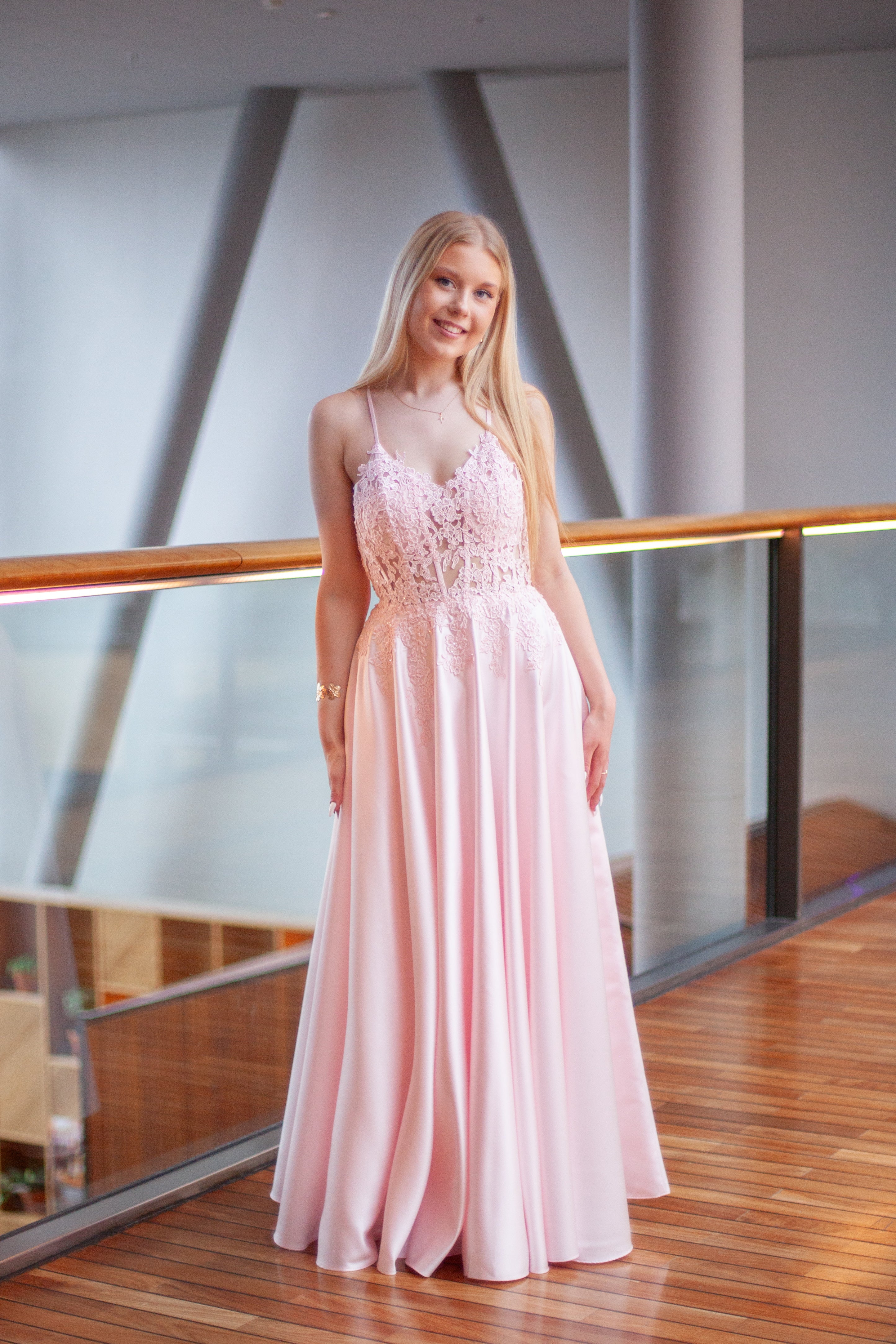 VANHOJENTANSSIMEKKO H6121P-SATIN PINK