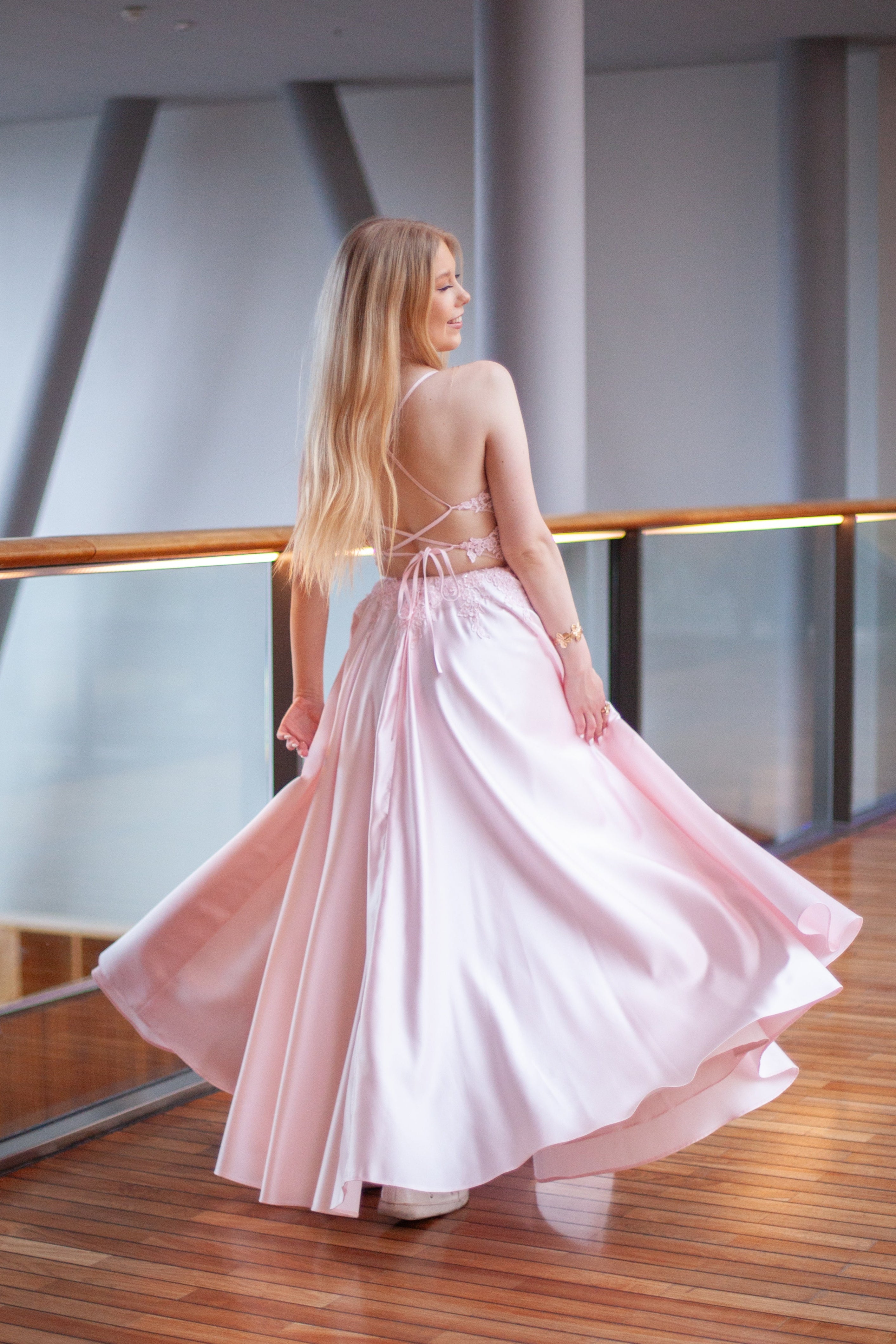 VANHOJENTANSSIMEKKO H6121P-SATIN PINK