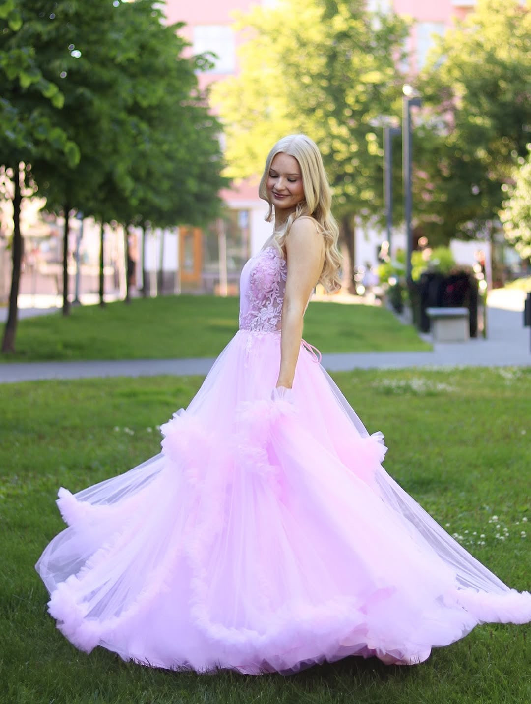 VANHOJENTANSSIMEKKO "NELLA" H4769P-LIMITED ROSEPINK