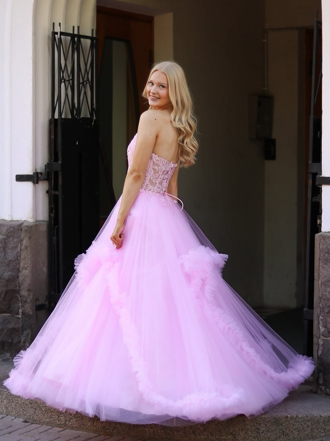 VANHOJENTANSSIMEKKO "NELLA" H4769P-LIMITED ROSEPINK