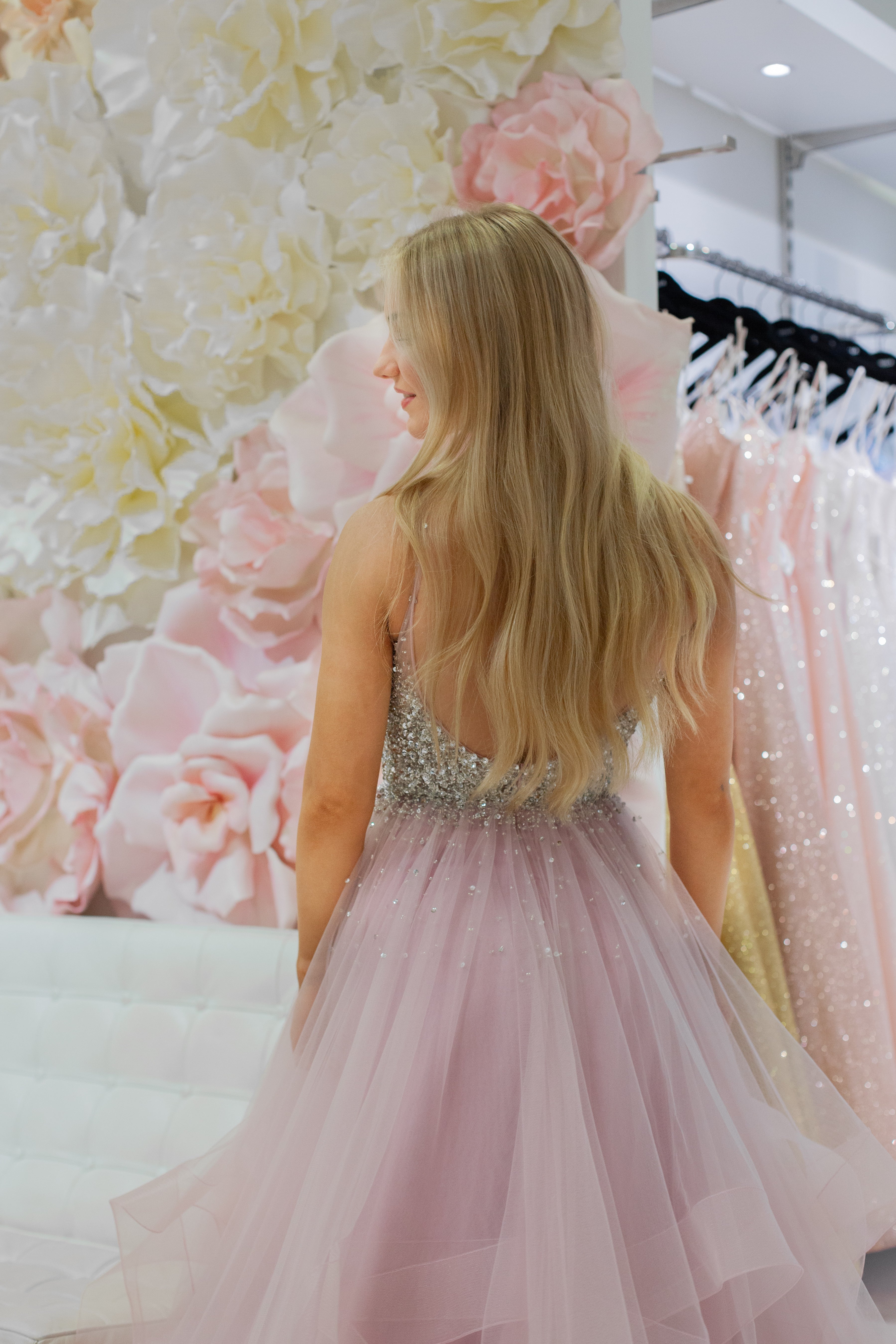 VANHOJENTANSSIMEKKO H4883P-TULLE DUSTYPINK