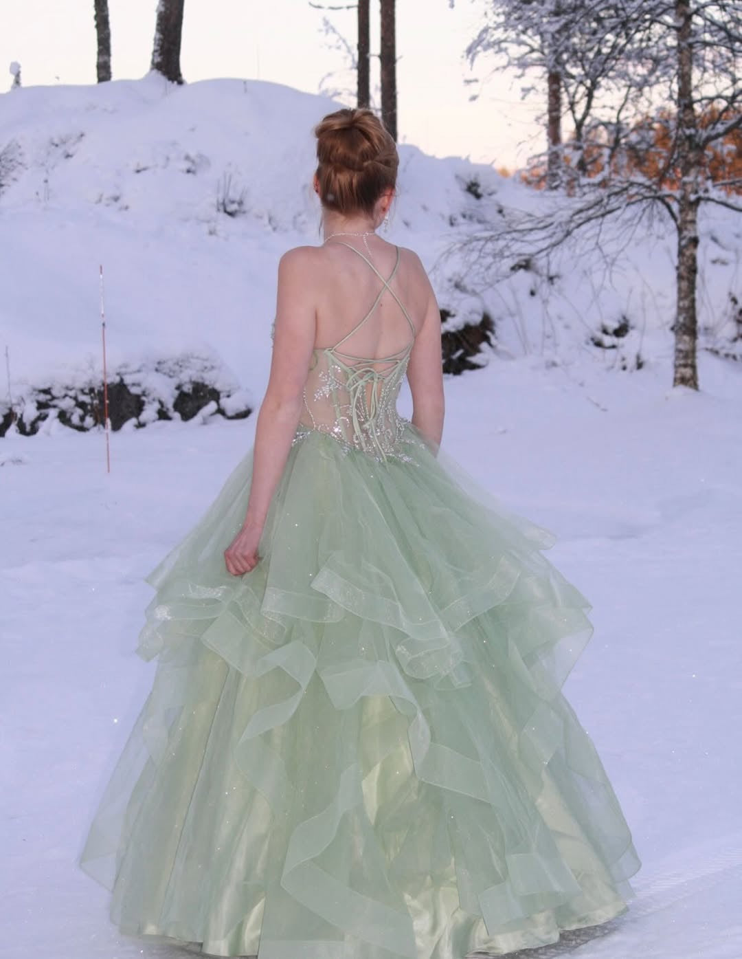 VANHOJENTANSSIMEKKO U4902P-STARLITE LIGHT GREEN