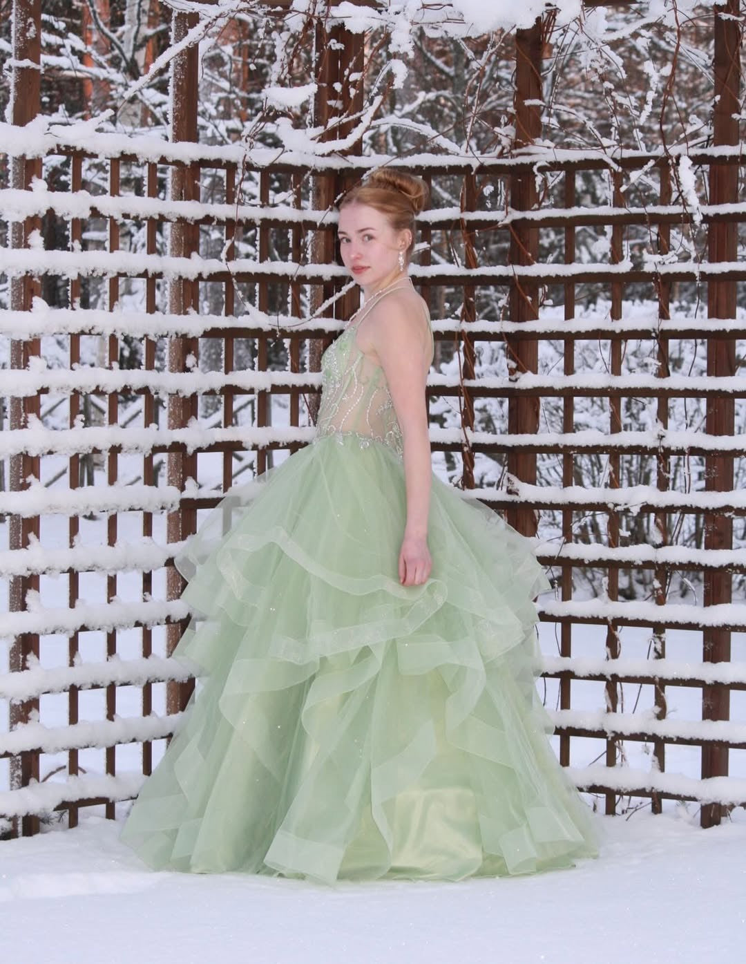 VANHOJENTANSSIMEKKO U4902P-STARLITE LIGHT GREEN