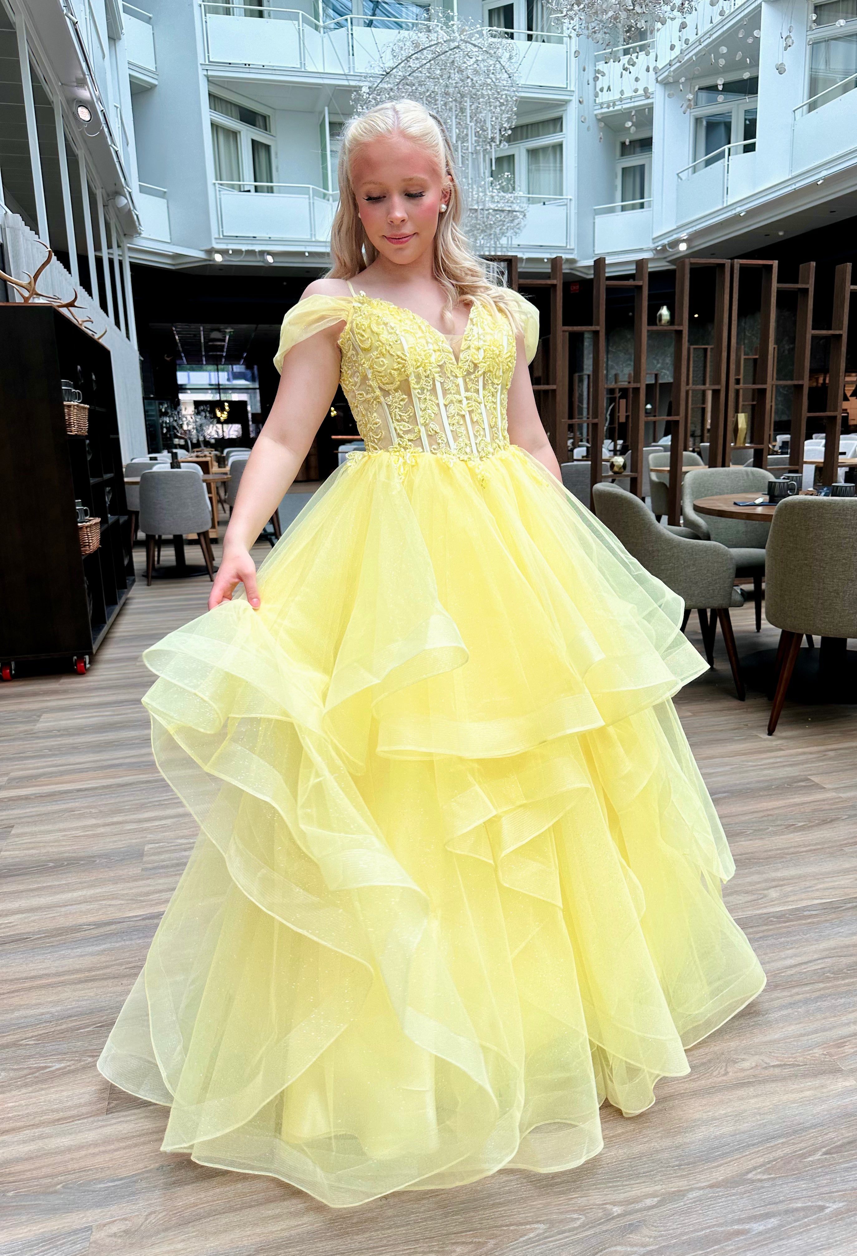 VANHOJENTANSSIMEKKO U6127P-STARLITE YELLOW