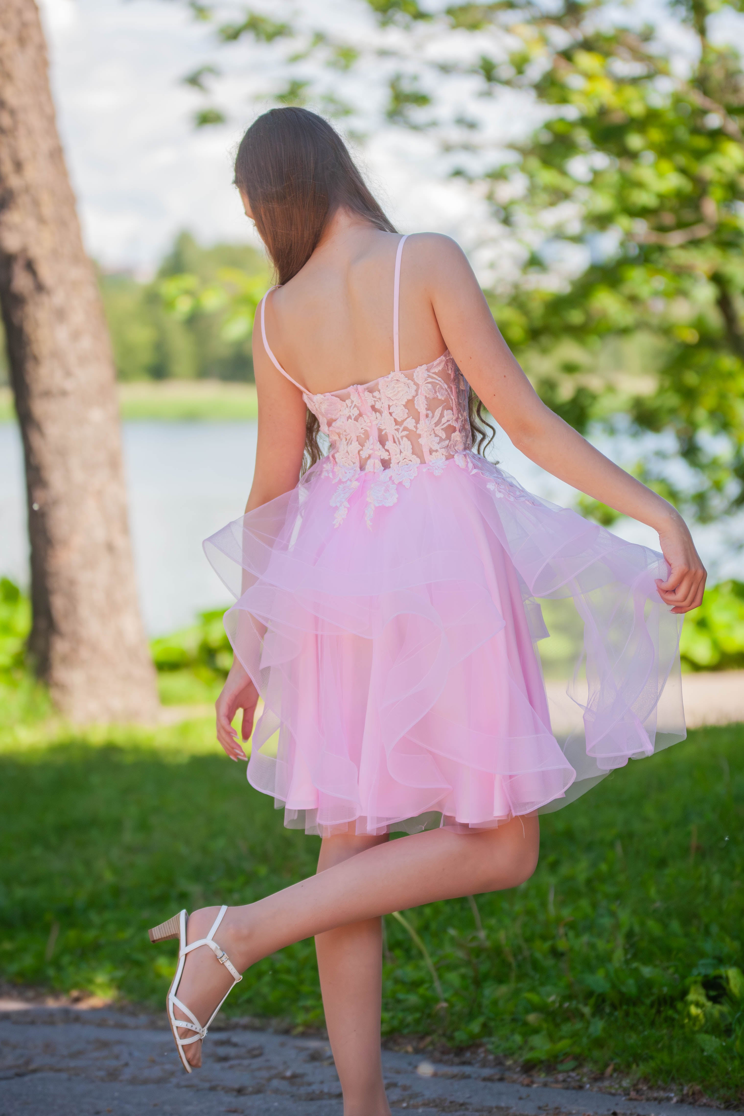 JUHLAMEKKO H6111S-TULLE ROSEPINK