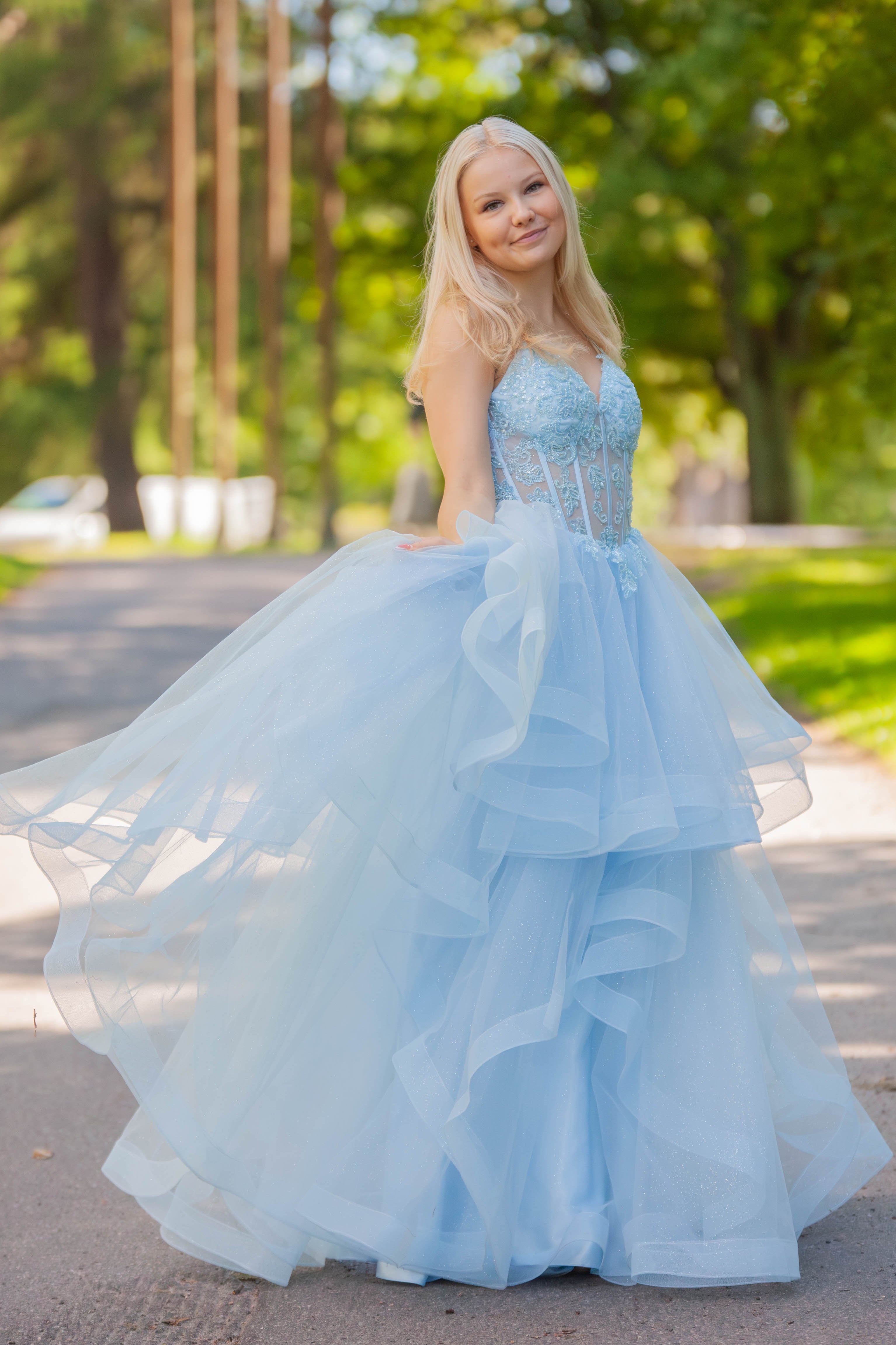 VANHOJENTANSSIMEKKO U6125P-STARLITE ICEBLUE