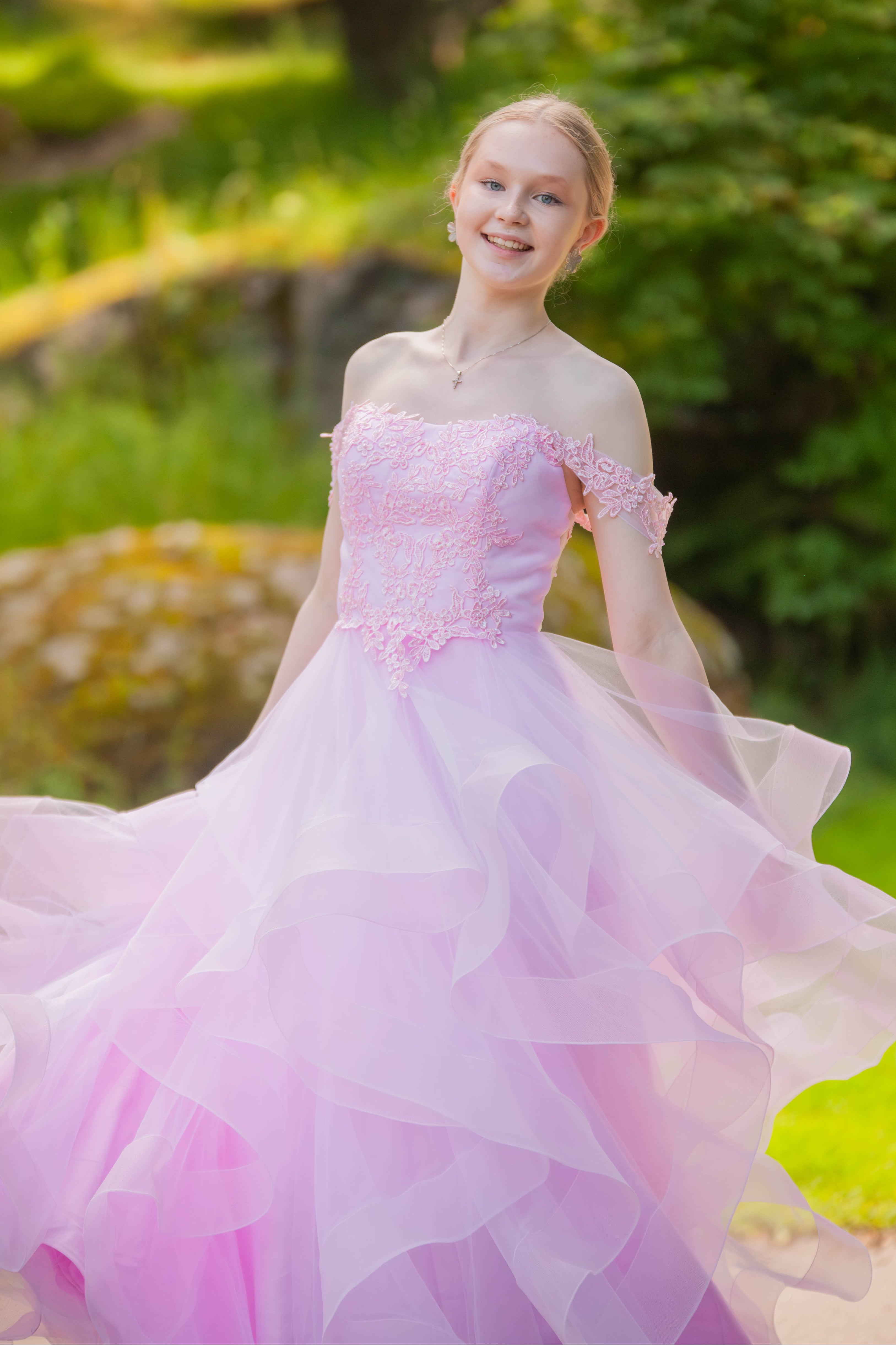 VANHOJENTANSSIMEKKO H4607PS-TULLE ROSEPINK