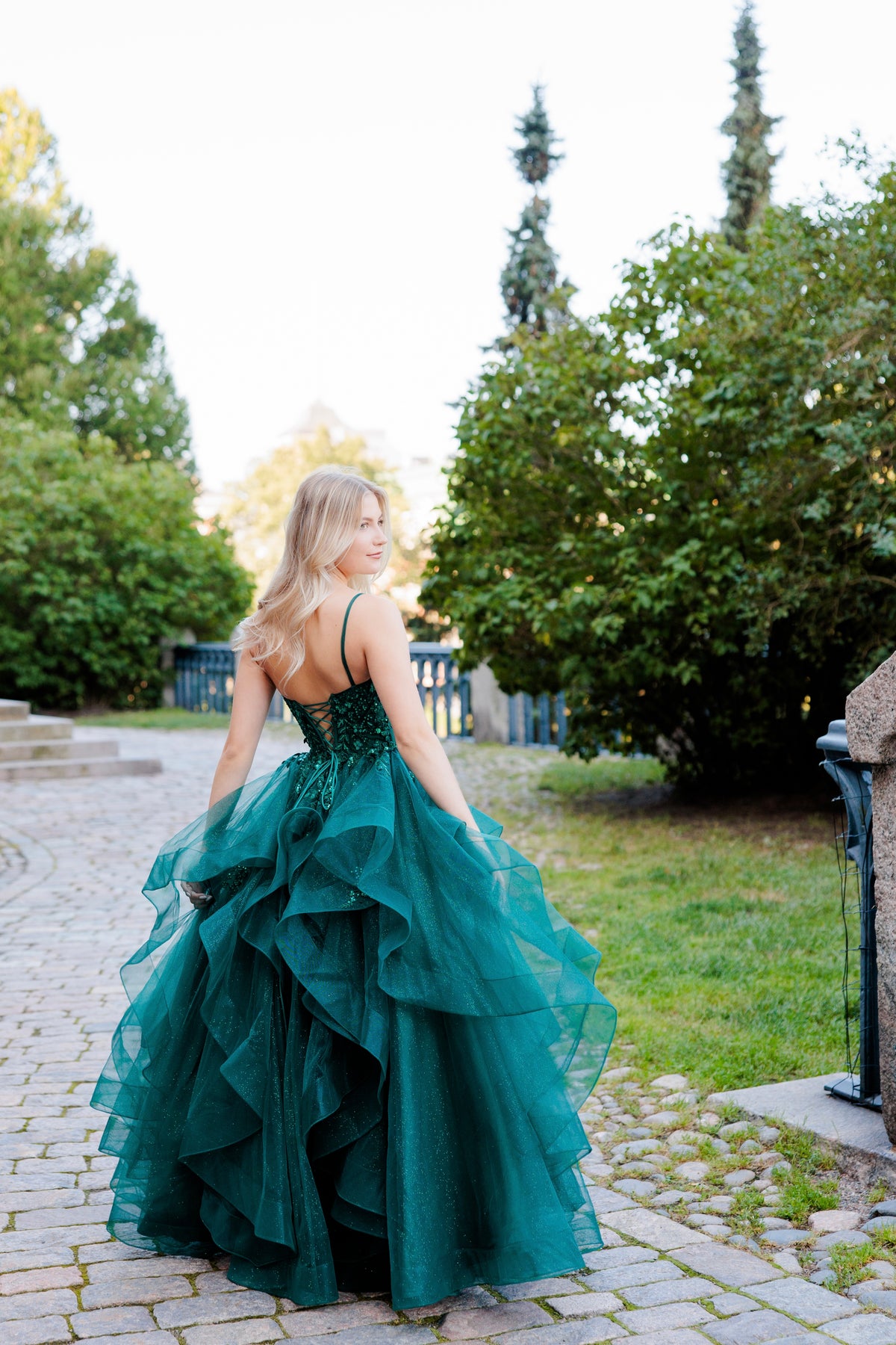 VANHOJENTANSSIMEKKO JACQUILINE DARK GREEN