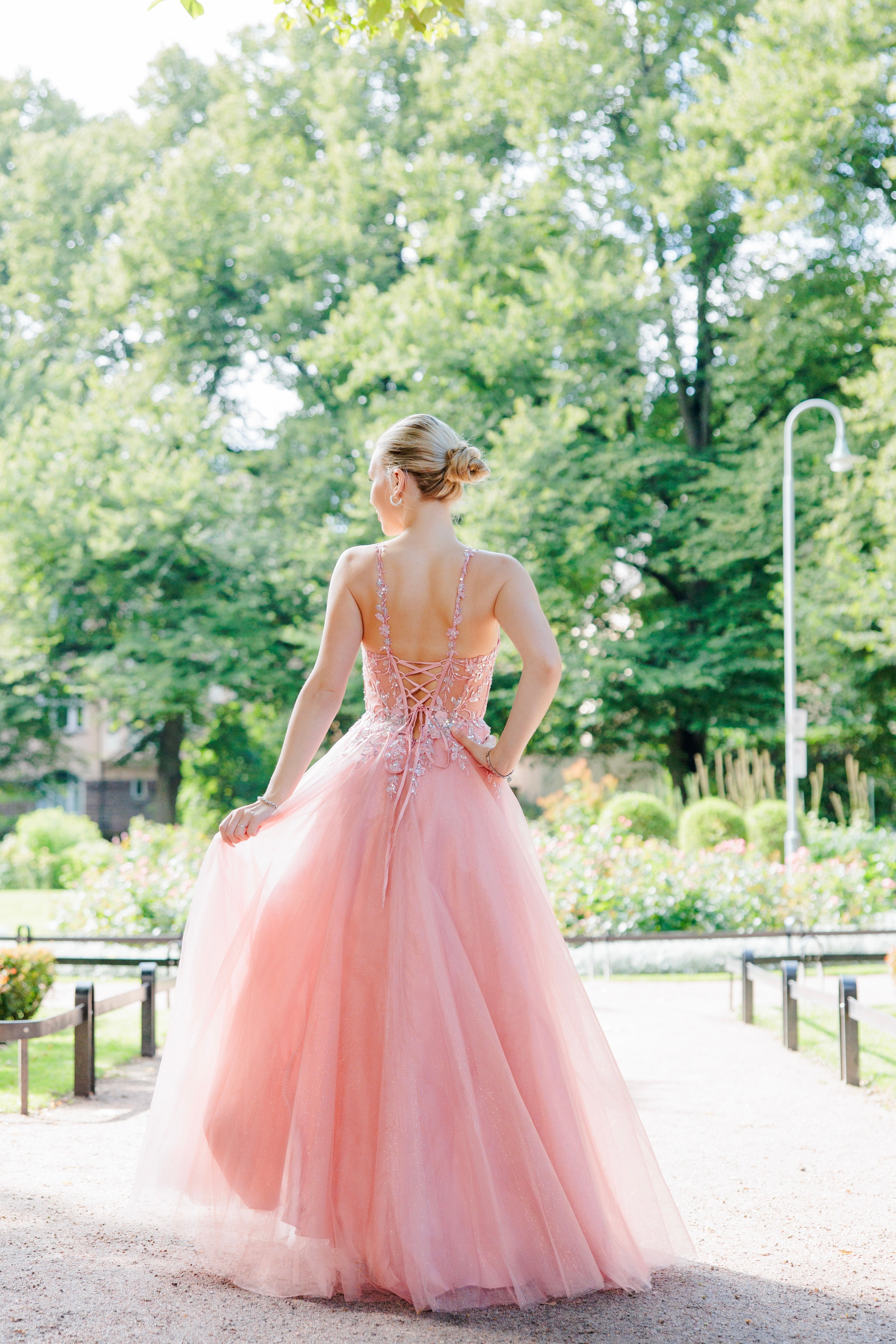 VANHOJENTANSSIMEKKO ISABEL DUSTYPINK