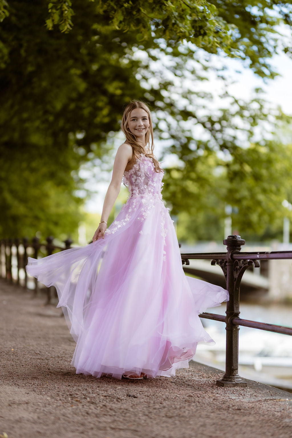 PROM DRESS "LAURA" U4882P-TULLE ORCHID