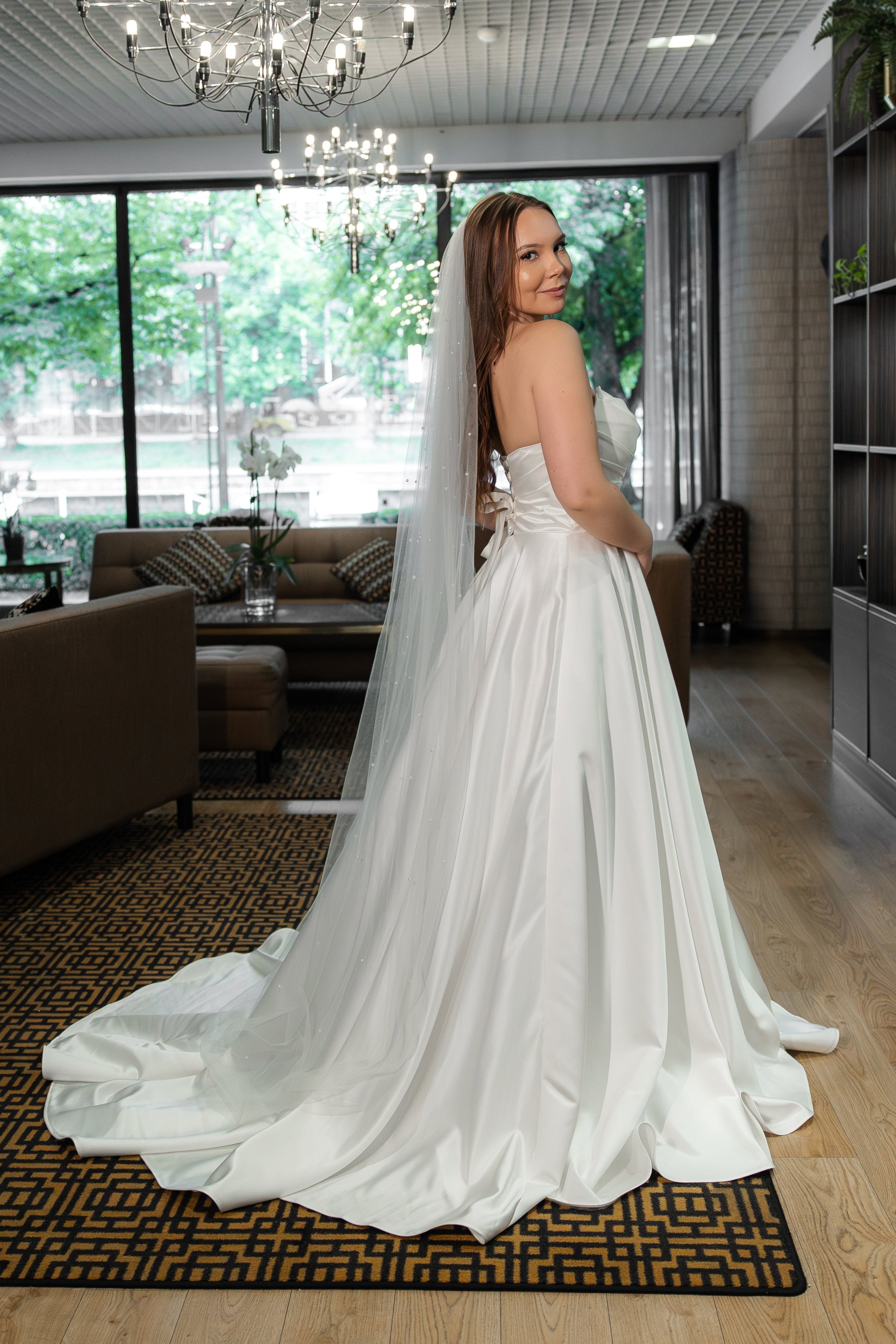 WEDDING DRESS H4708W-SOFTSATIN