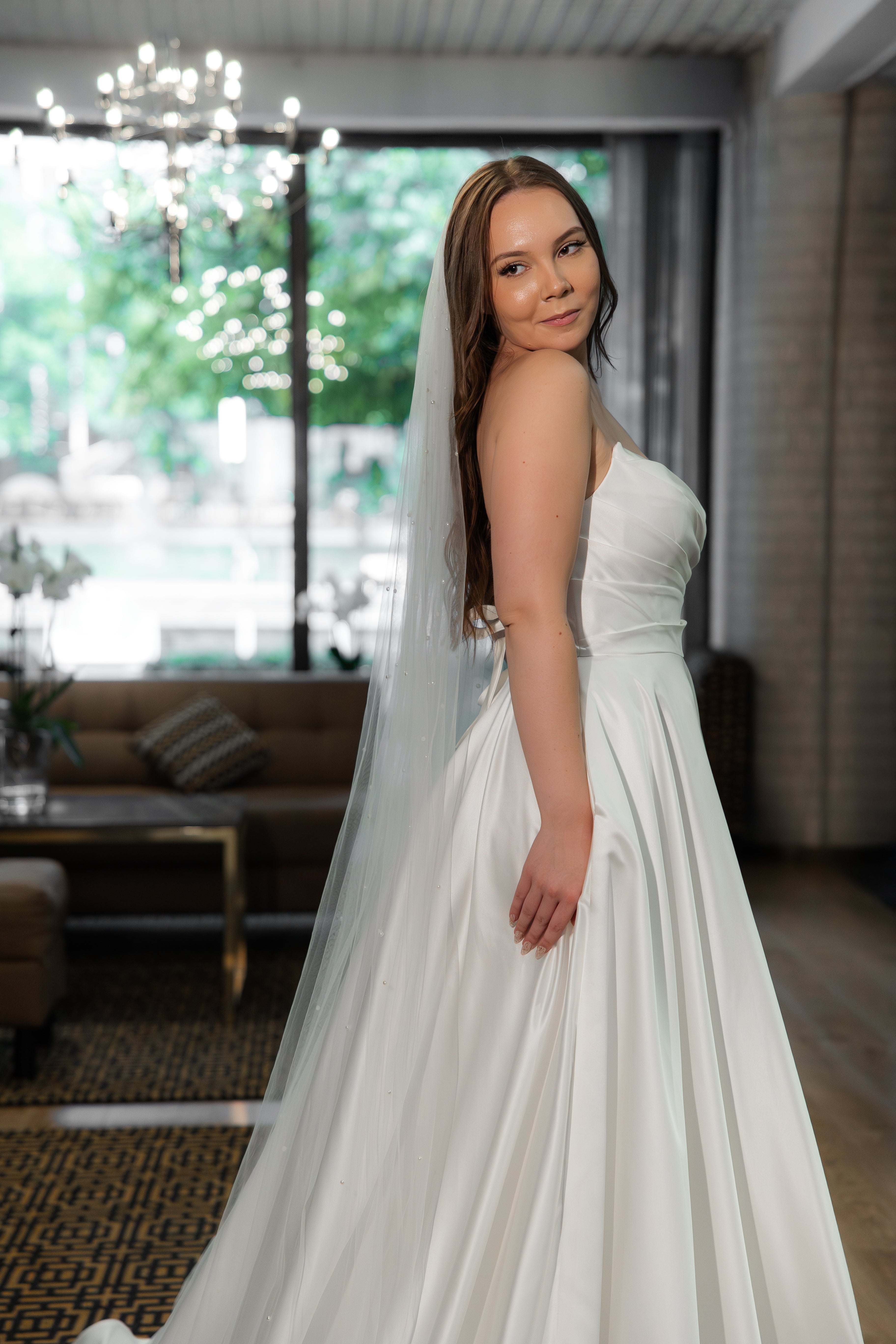 WEDDING DRESS H4708W-SOFTSATIN