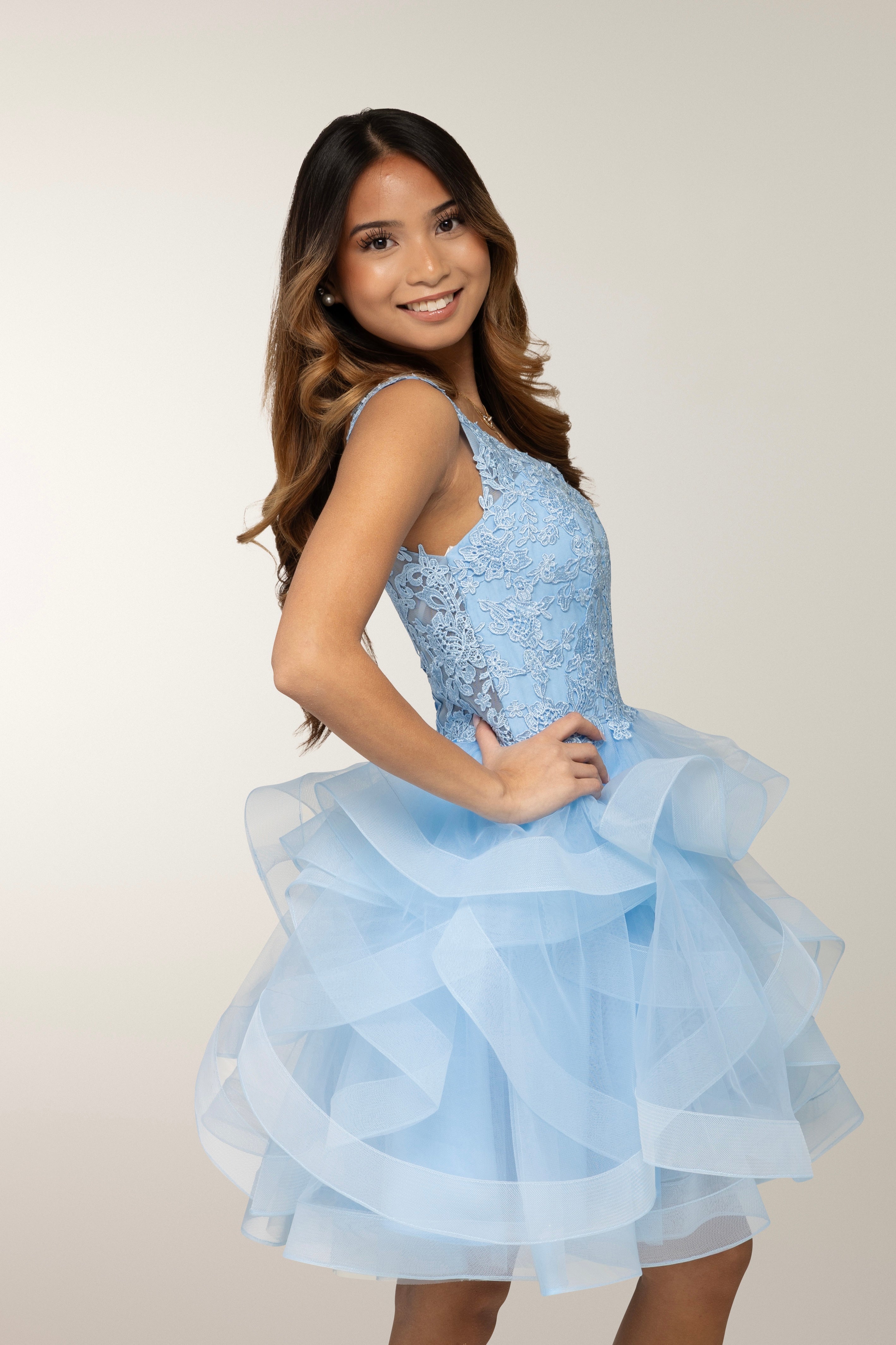 JUHLAMEKKO H303417S-TULLE LIGHTBLUE