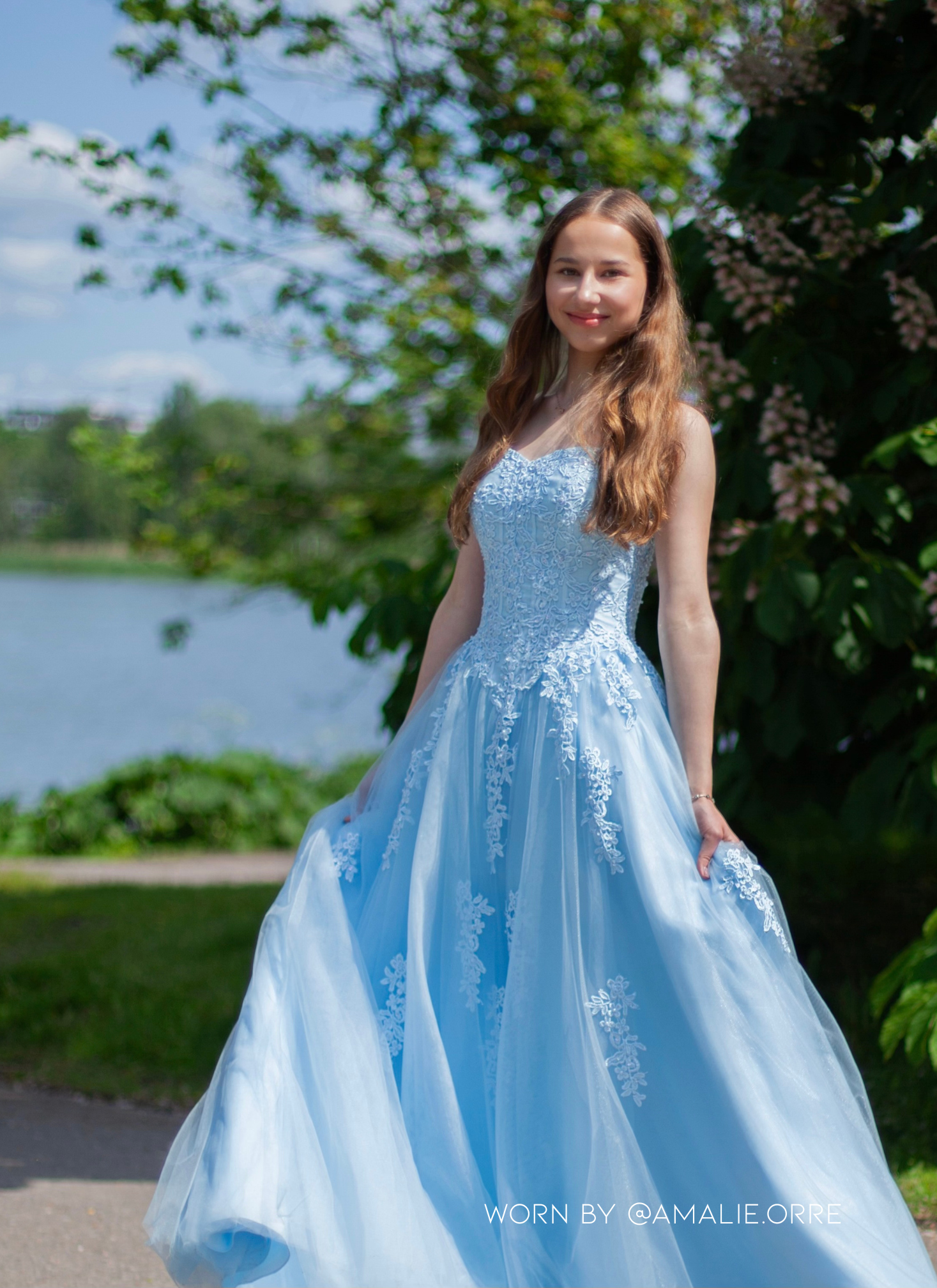 VANHOJENTANSSIMEKKO H4760P-TULLE ICEBLUE