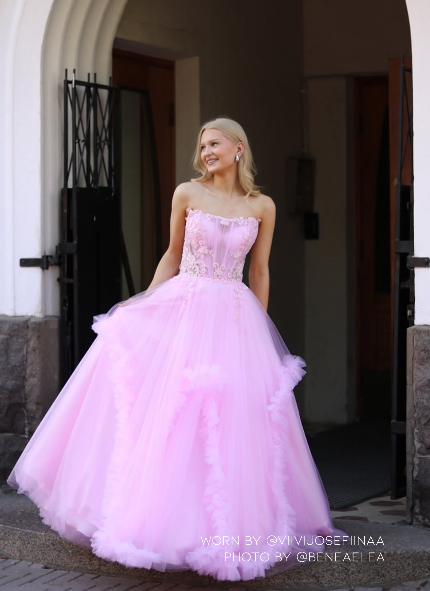 VANHOJENTANSSIMEKKO "NELLA" H4769P-LIMITED ROSEPINK